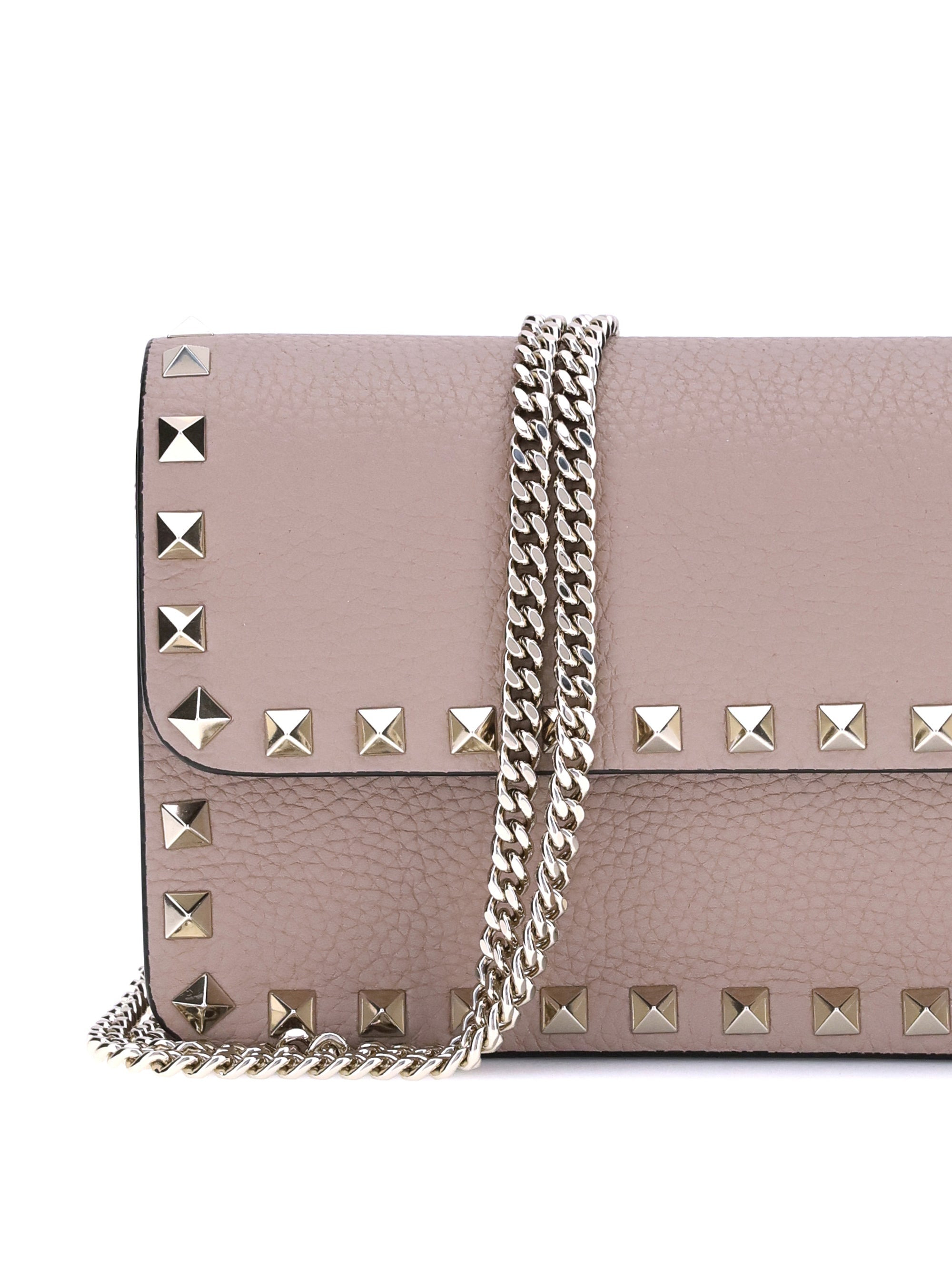 Valentino Garavani Women Rockstud Pochette With Chain - 4