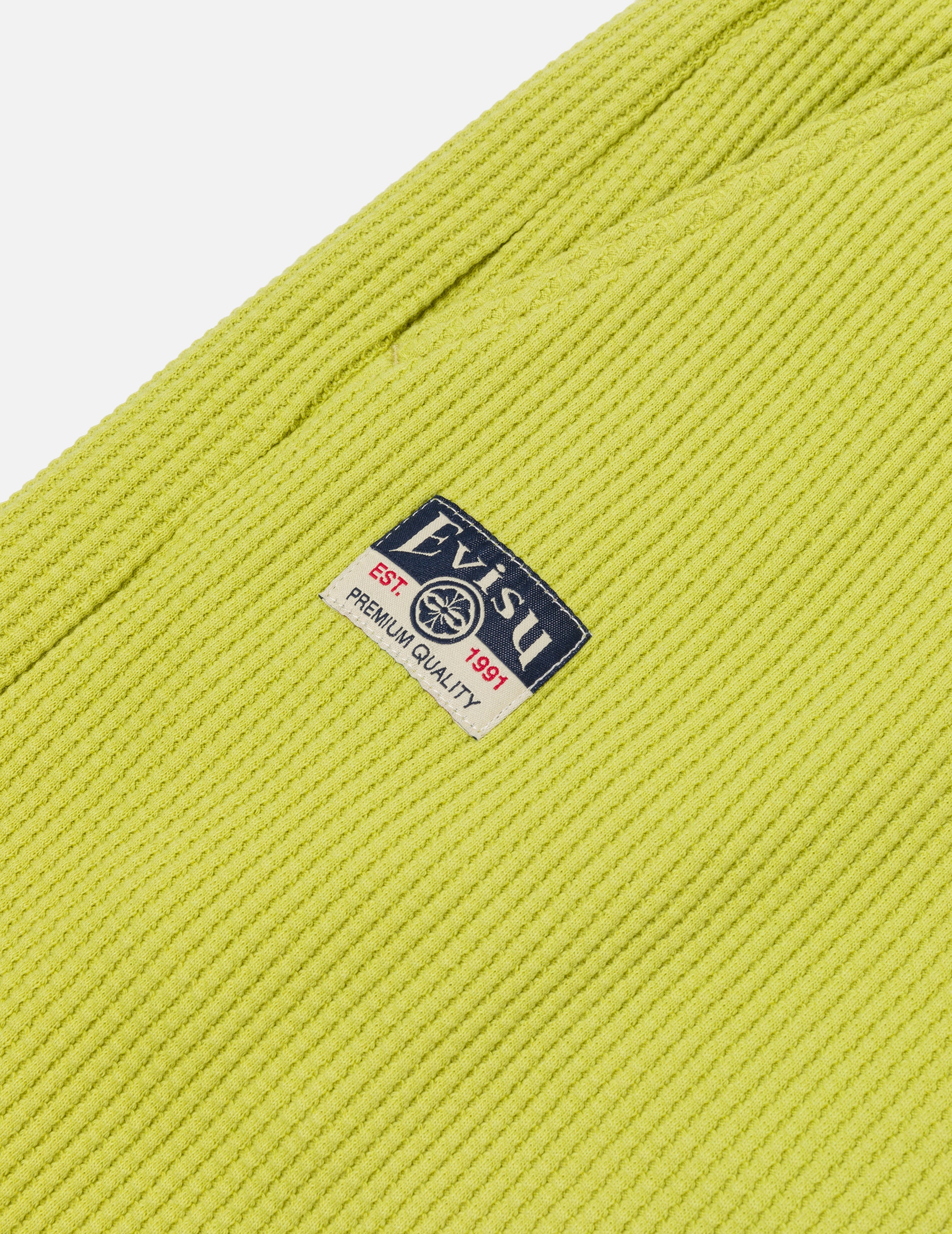 Seagull and Logo Embroidery Fashion Fit Waffle Sweatshorts - 8
