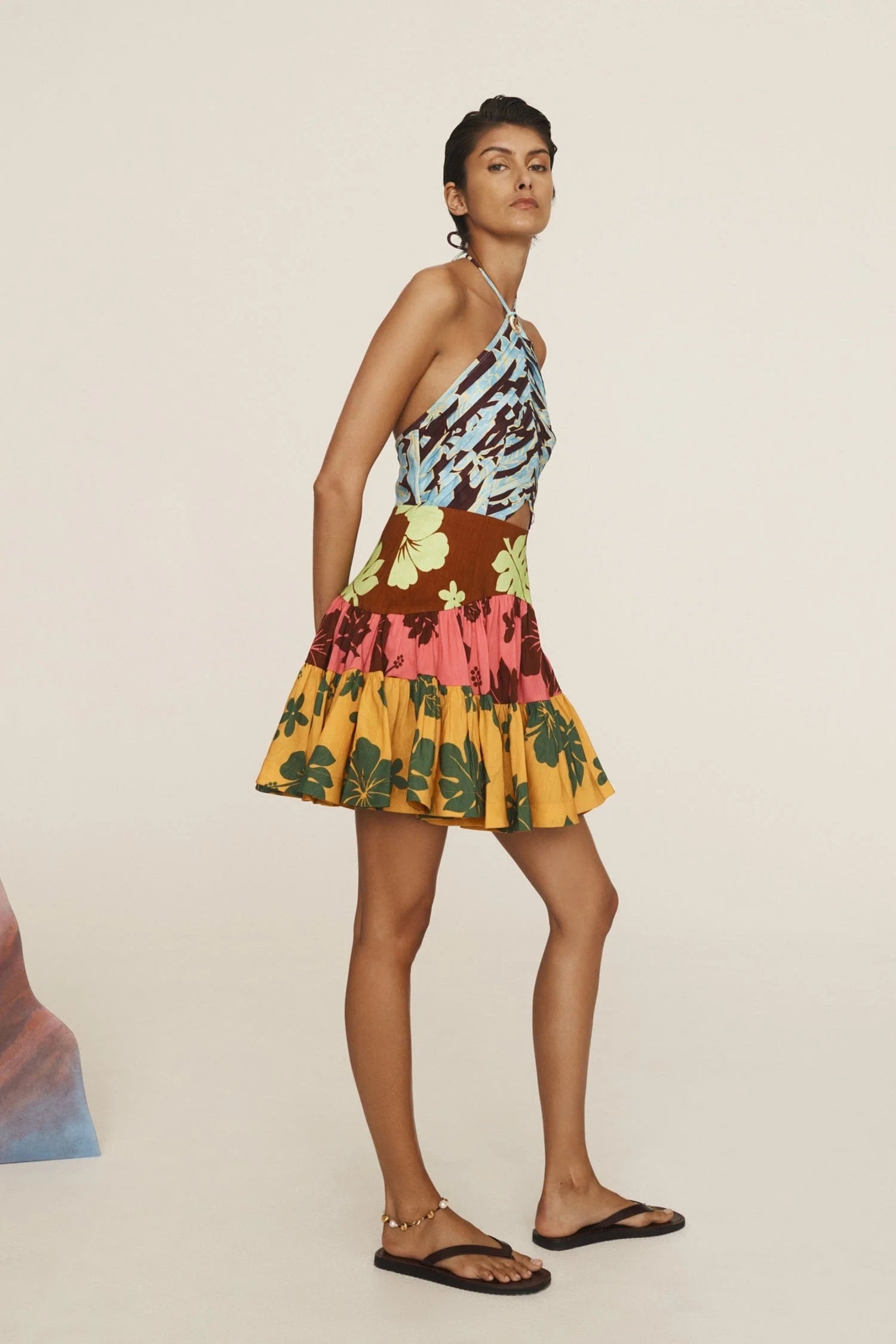 Poppy Spliced Mini Dress - 3