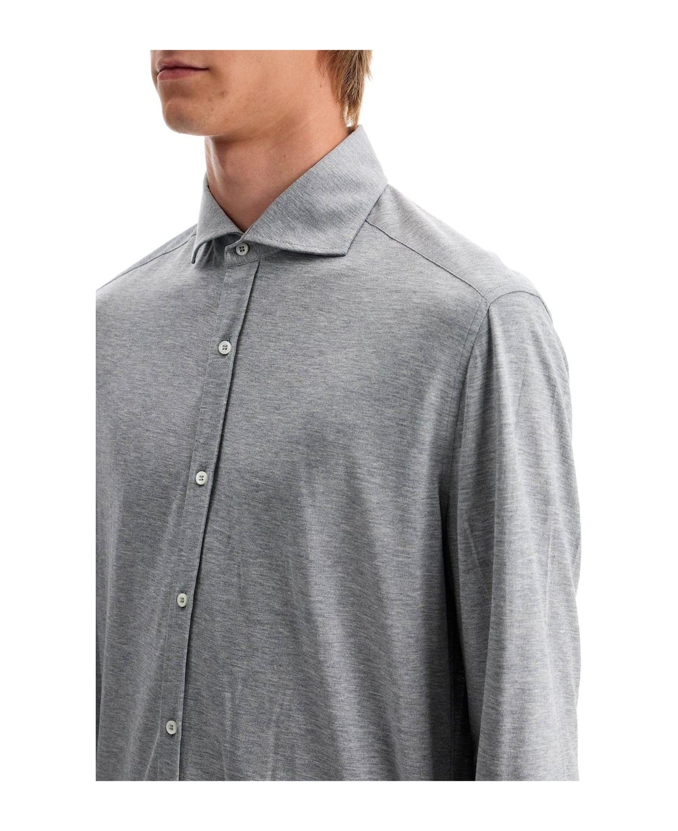 Long-sleeved Buttoned Shirt - 4