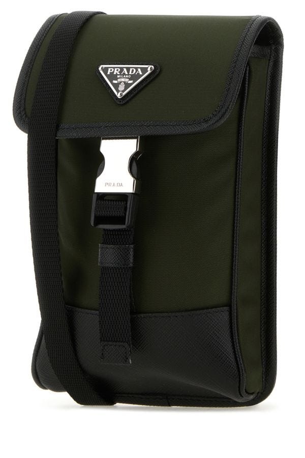 Prada Man Army Green Re-Nylon Phone Case - 2