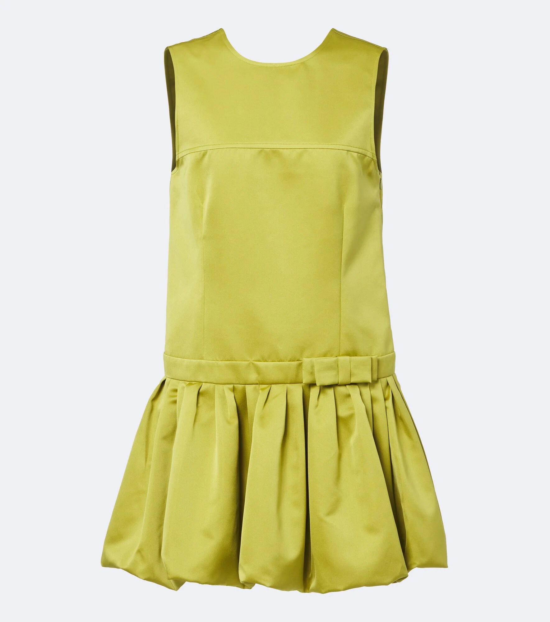 Bow-detail satin minidress - 1