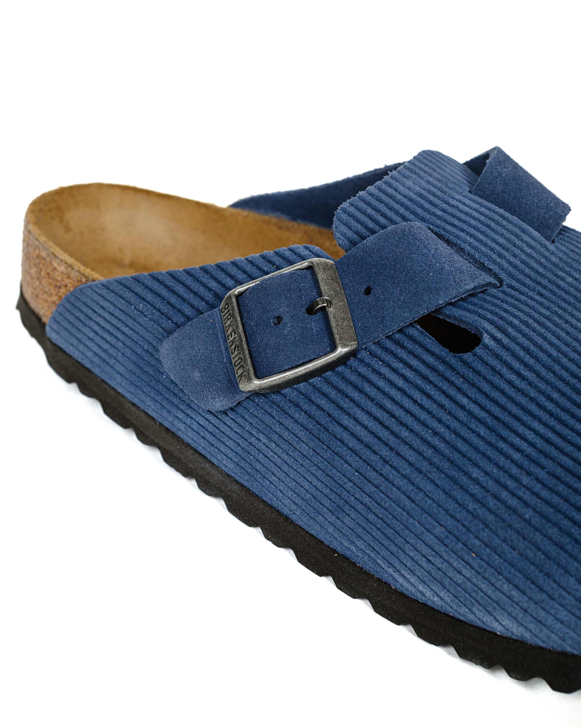 Boston Indigo Blue Suede Corduroy - 3