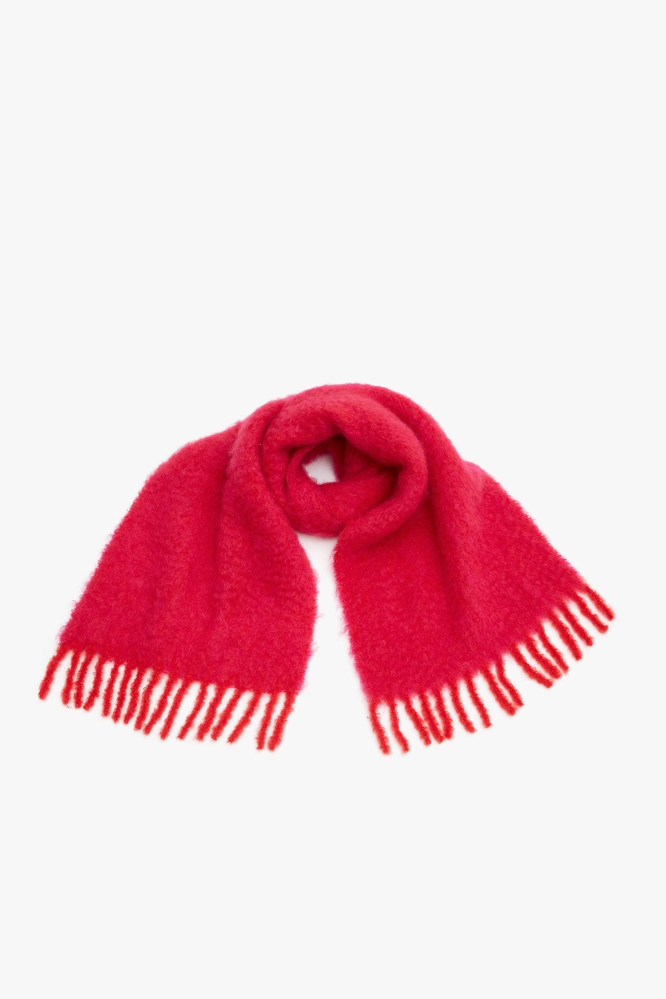 EXCLUSIVE Mohair Scarf In Fuchsia - 4