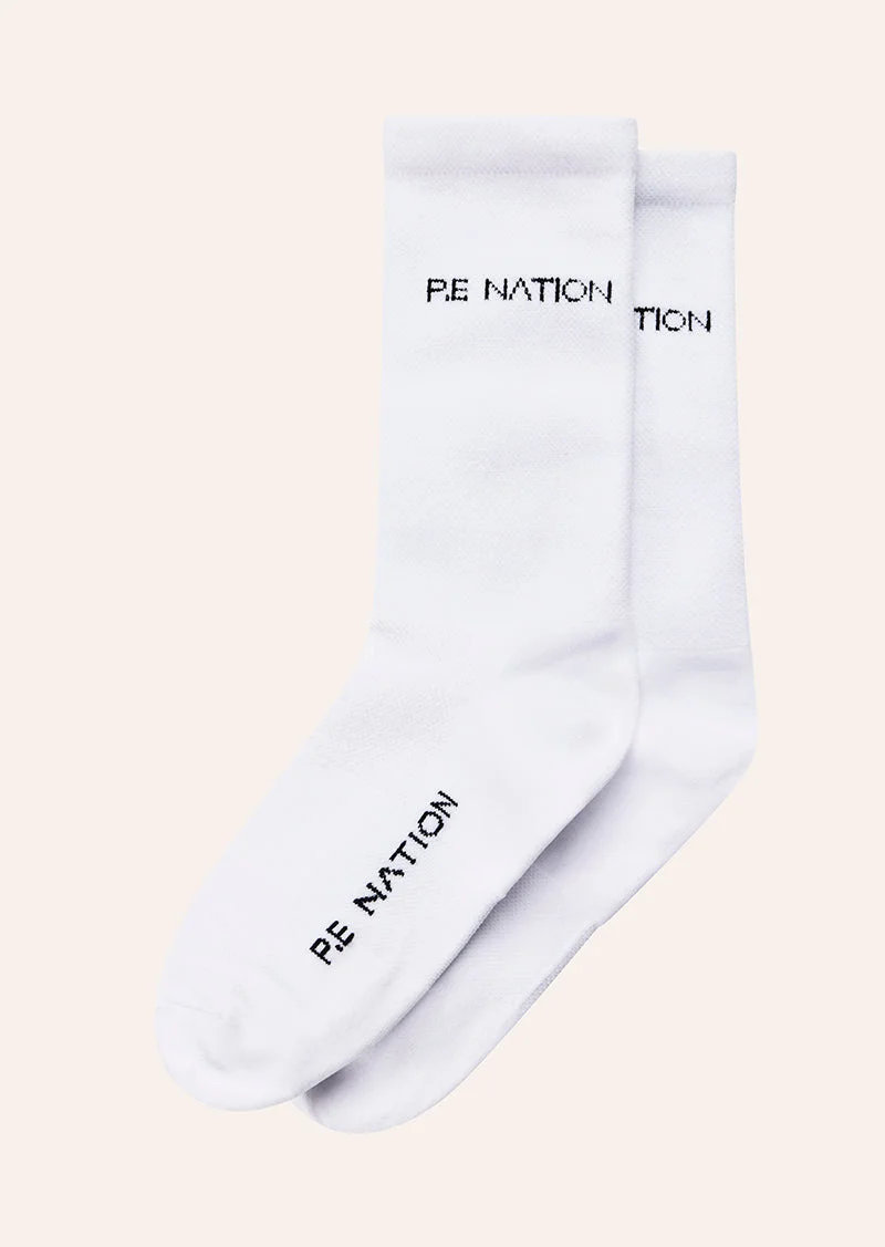 AERO RUNNING SOCK IN WHITE - 1