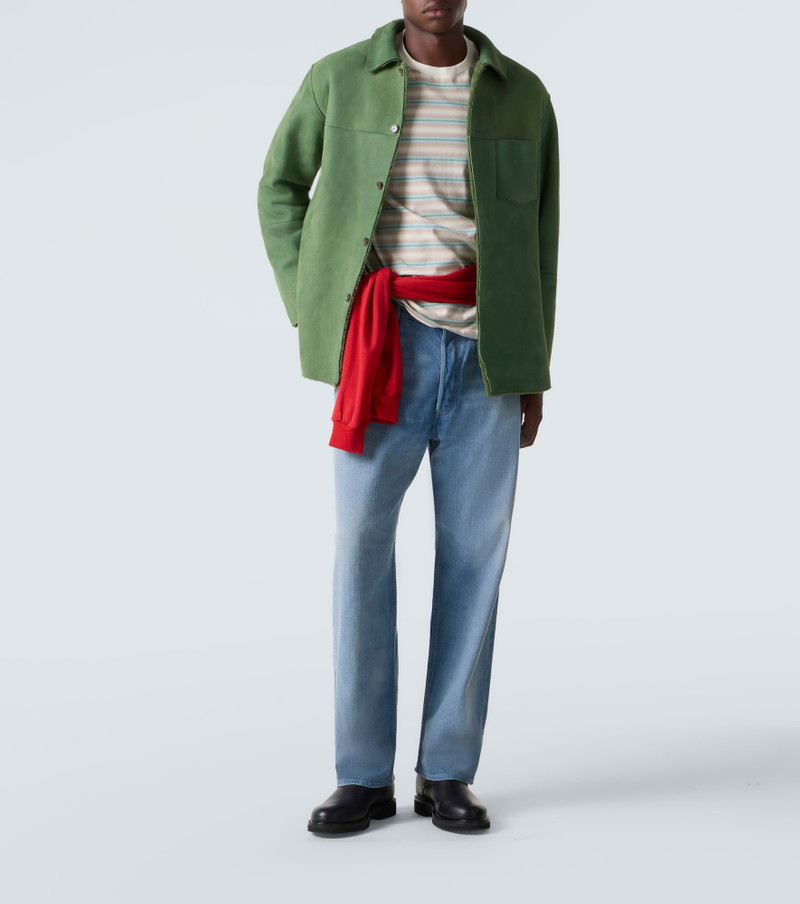 AURALEE Leather shirt jacket outlook