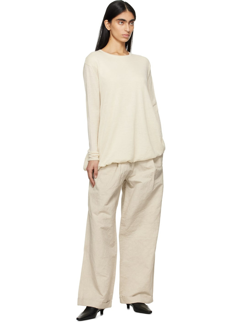 LAUREN MANOOGIAN Beige Tall Trousers outlook