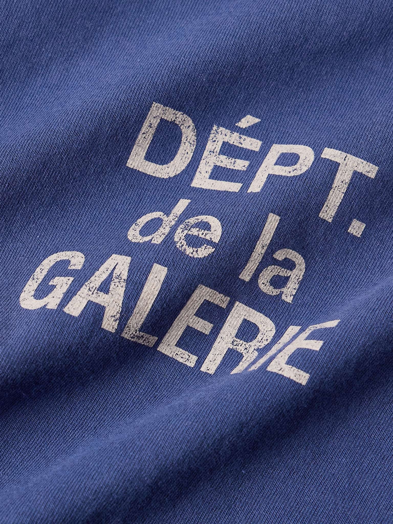 French Logo-Print Tie-Dyed Cotton-Jersey T-Shirt - 4