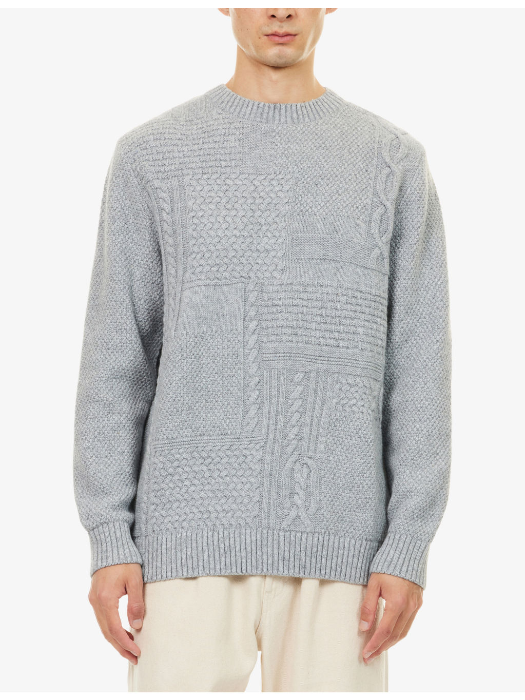 Casey Crewneck Knitted Wool And Cotton Jumper - 3