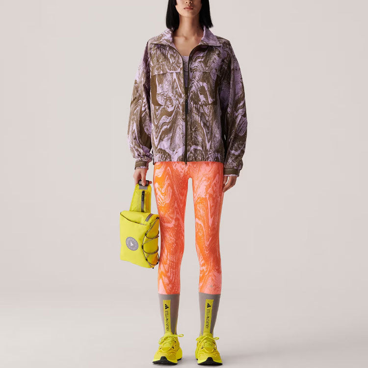 (WMNS) adidas By Stella McCartney TrueCasuals Woven Track Jackets 'Purple Brown' IB5095 - 5