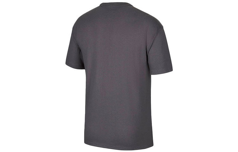 Nike Men's Nike Sportswear Essential Pocket Embroidered Logo Sports Round Neck Short Sleeve Dark Grey T-S outlook