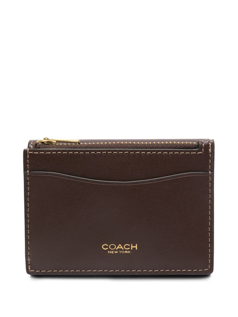 COACH logo-plaque fold wallet outlook