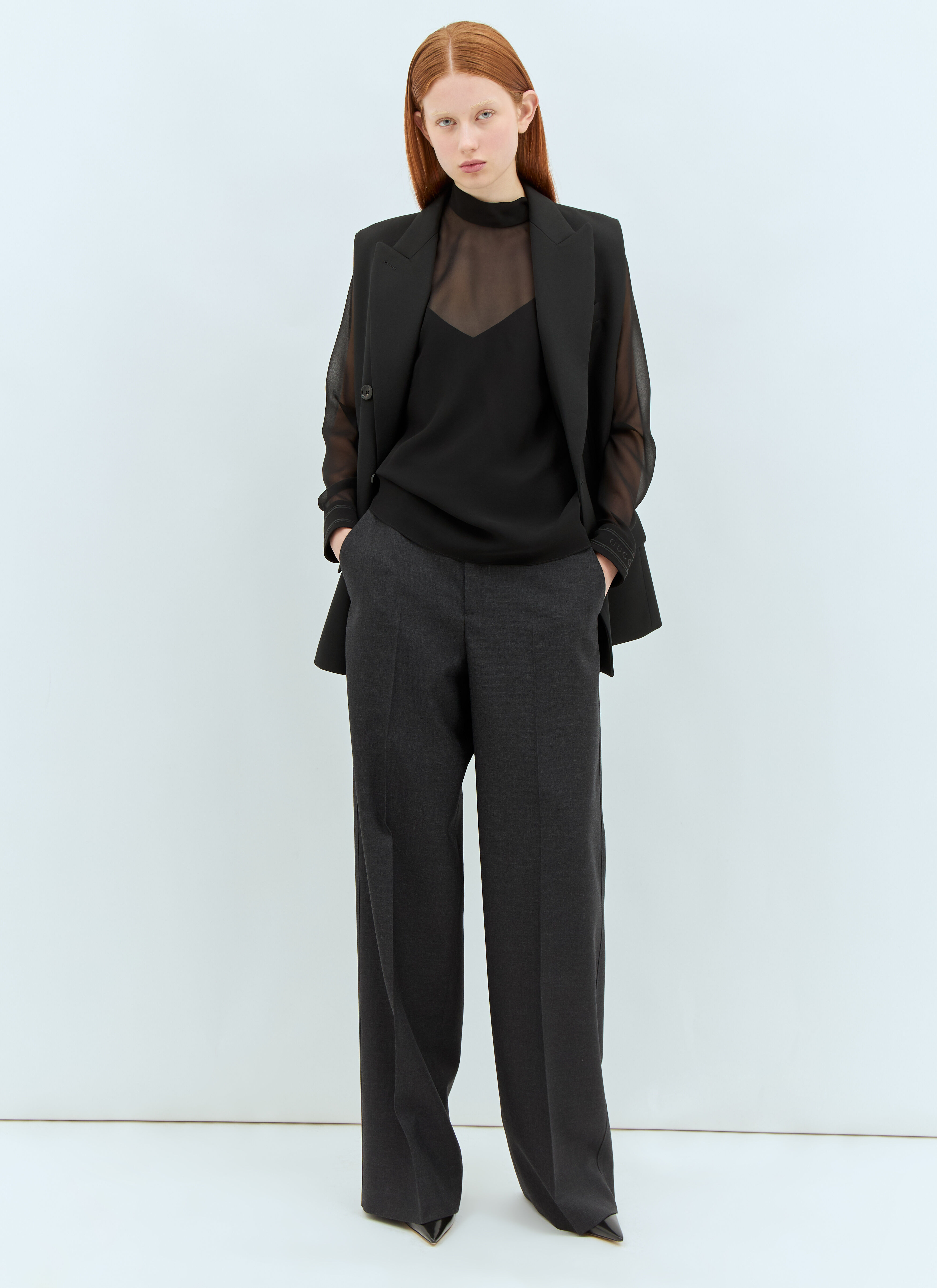 Wool Tailored Pants - 3