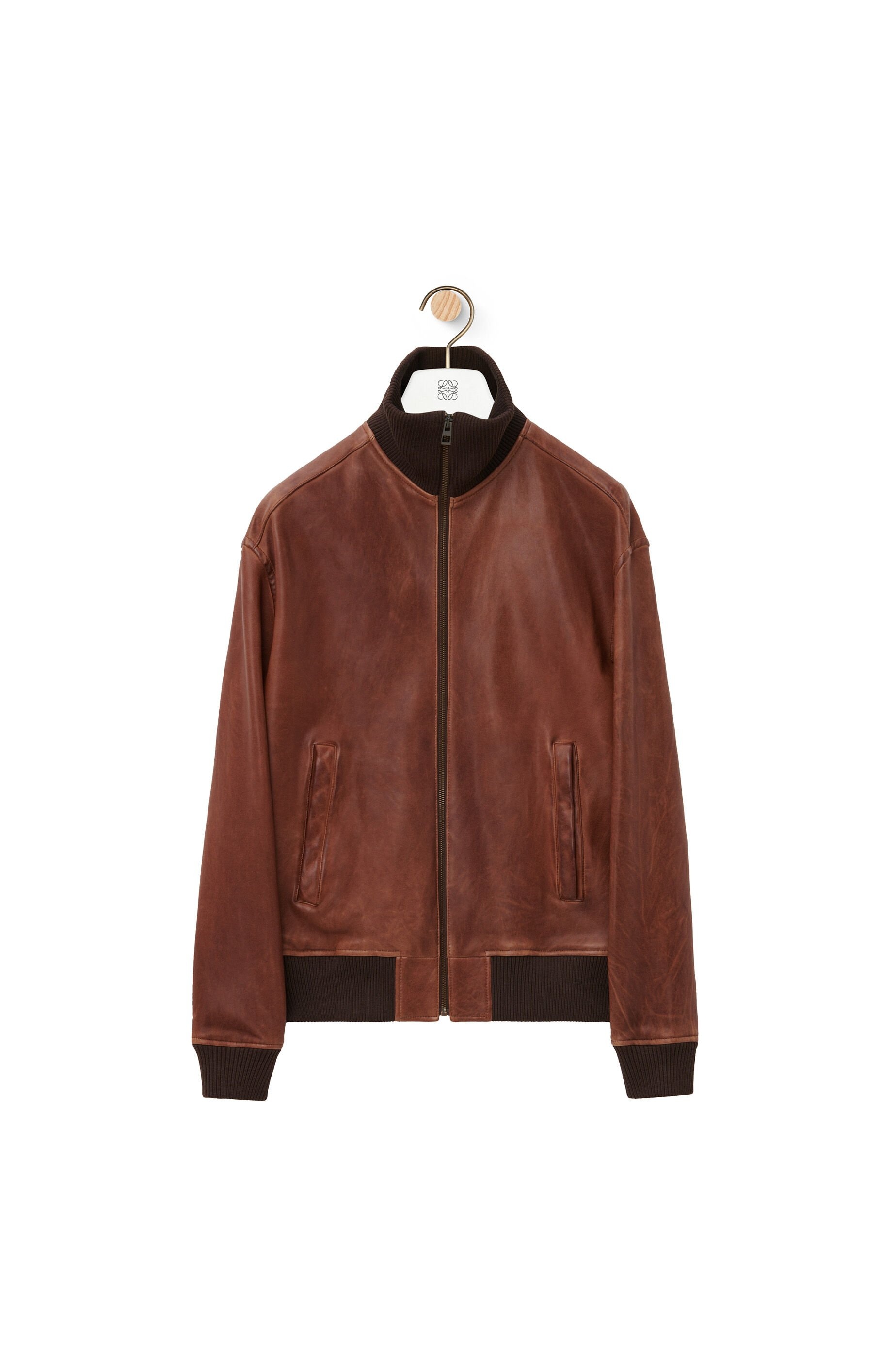 Zip-up jacket in nappa lambskin - 1