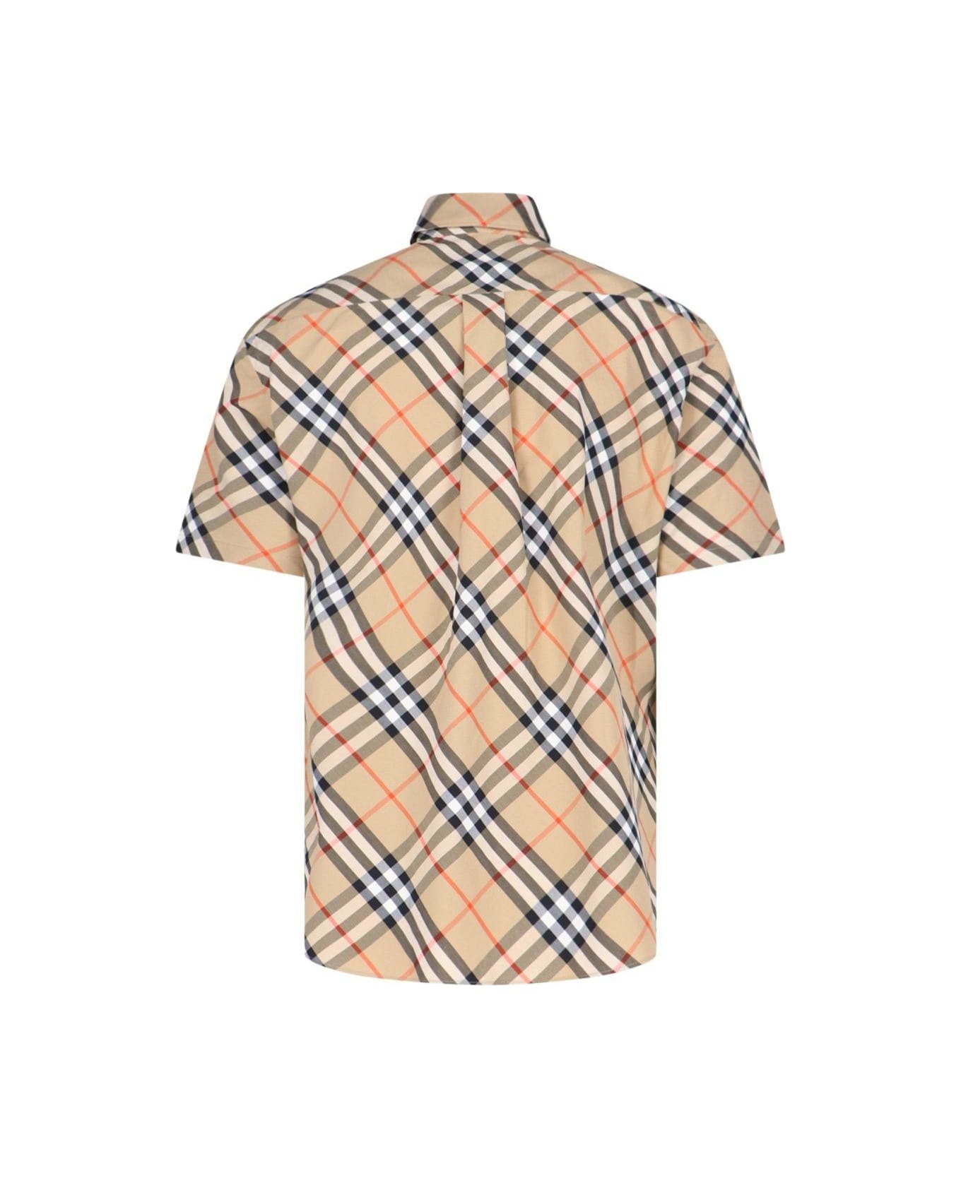 Short Sleeved Checked Shirt - 2
