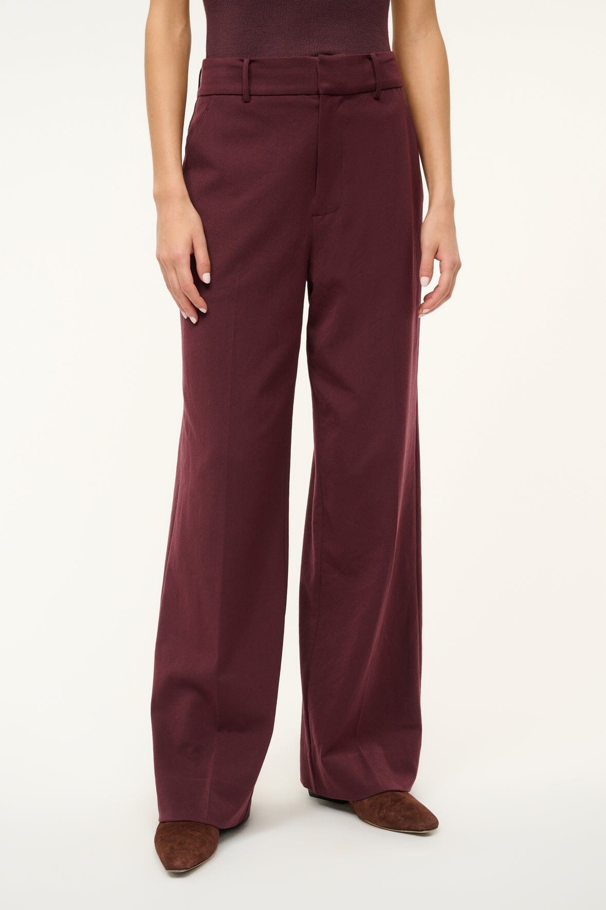 STAUD PRINCE PANT MERLOT - 4