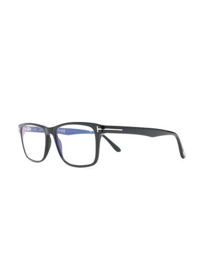 TOM FORD polished-effect square-frame glasses outlook