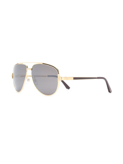 Cartier Santos de Cartier aviator-frame sunglasses outlook