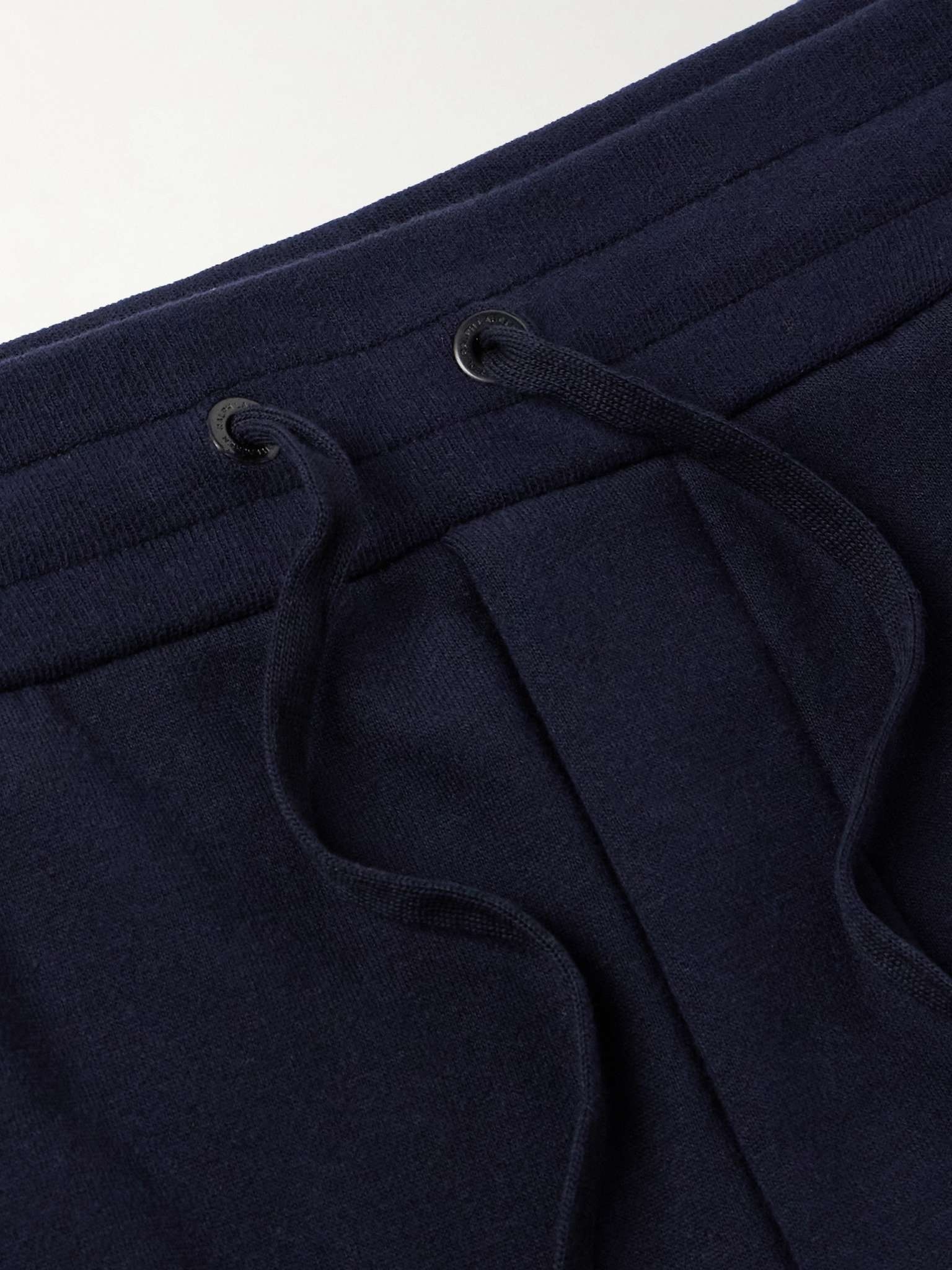 Script Logo-Embroidered Cotton-Blend Jersey Sweatpants - 3