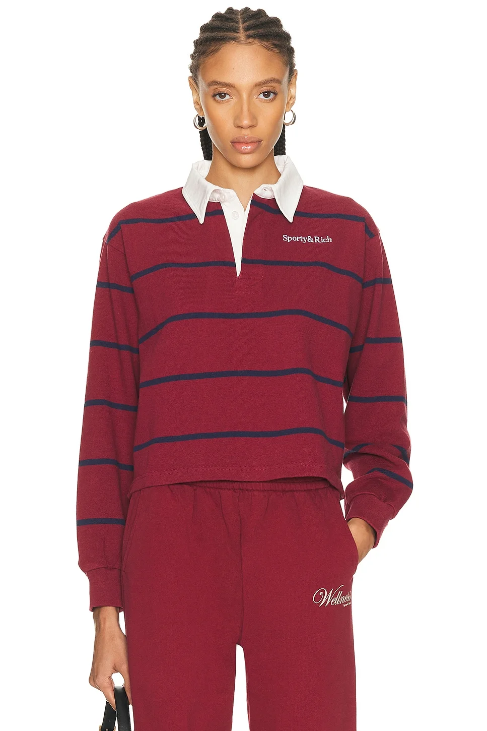 Serif Logo Rugby Polo Top - 1