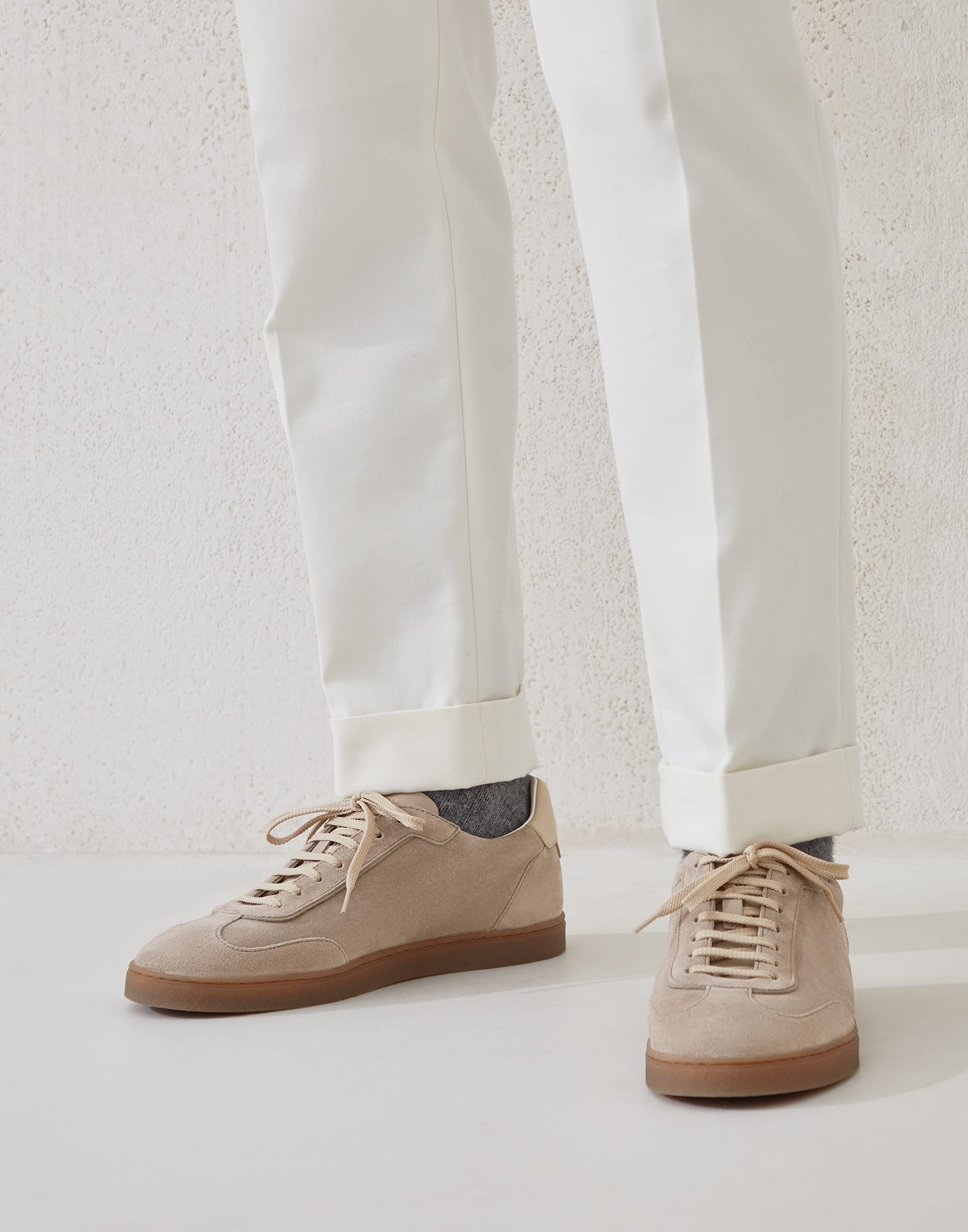 Washed suede sneakers - 4