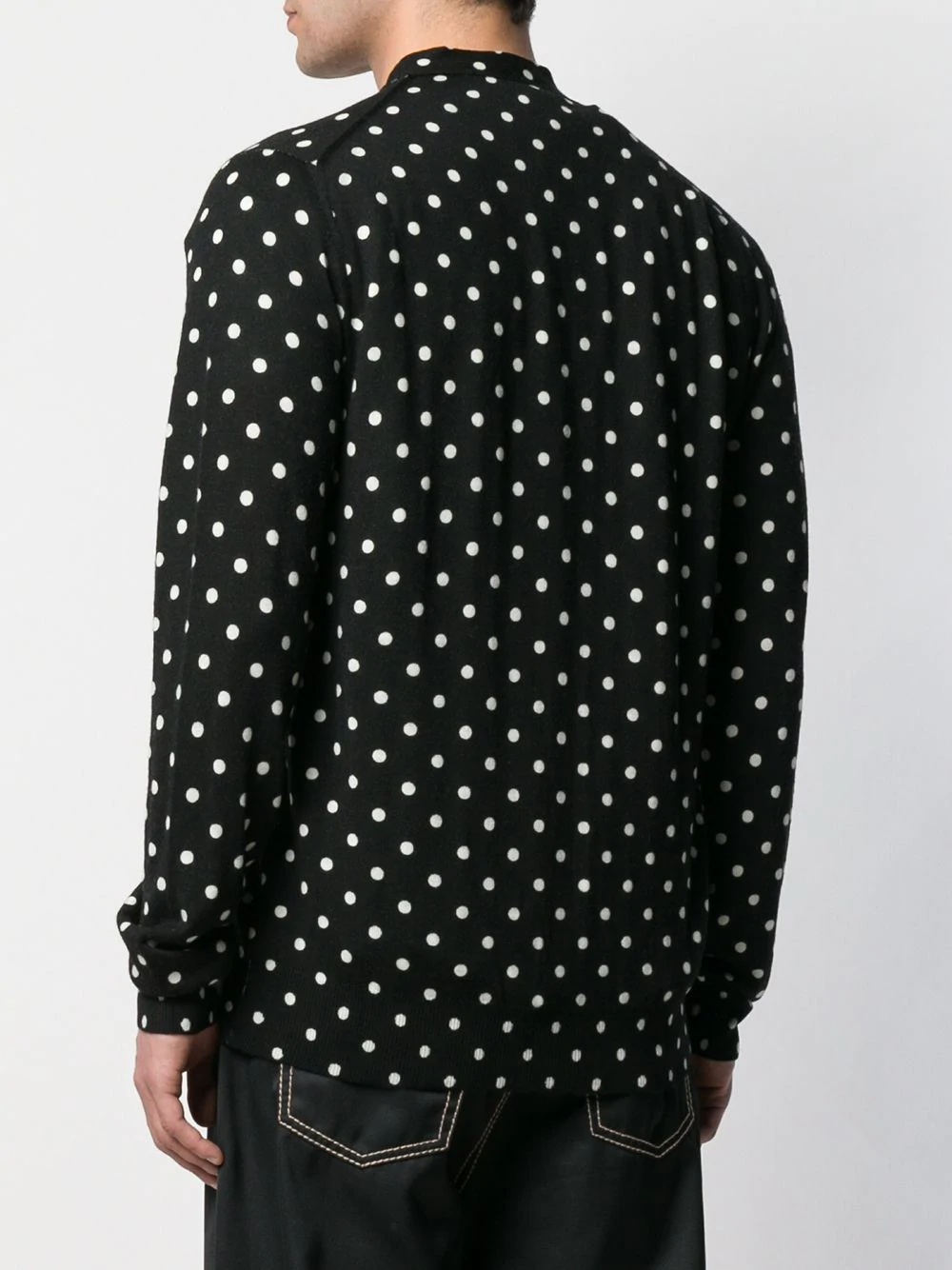 polka dot heart logo cardigan - 4
