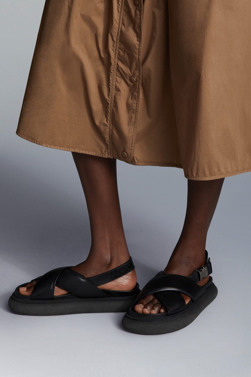 Moncler Solarisse Nappa Leather Sandals outlook