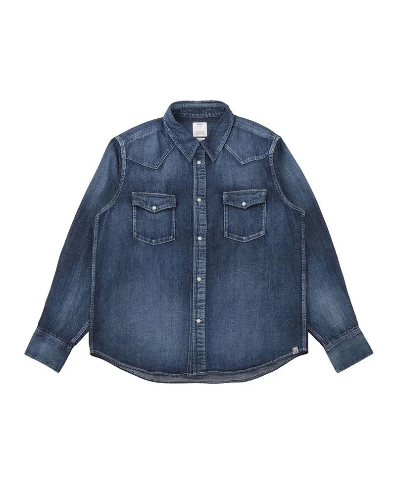 SOCIAL SCULPTURE SHIRT DMGD INDIGO - 1