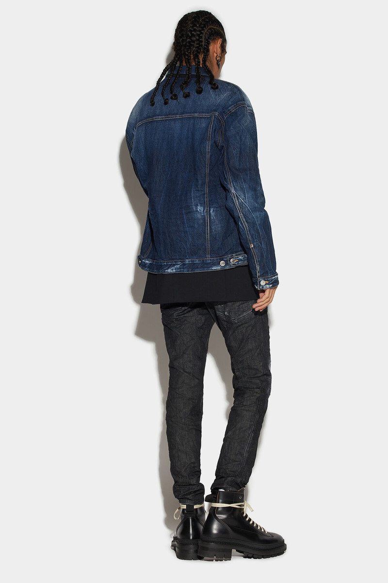 DSQUARED2 BLACK CLEAN WASH SKATER JEANS outlook