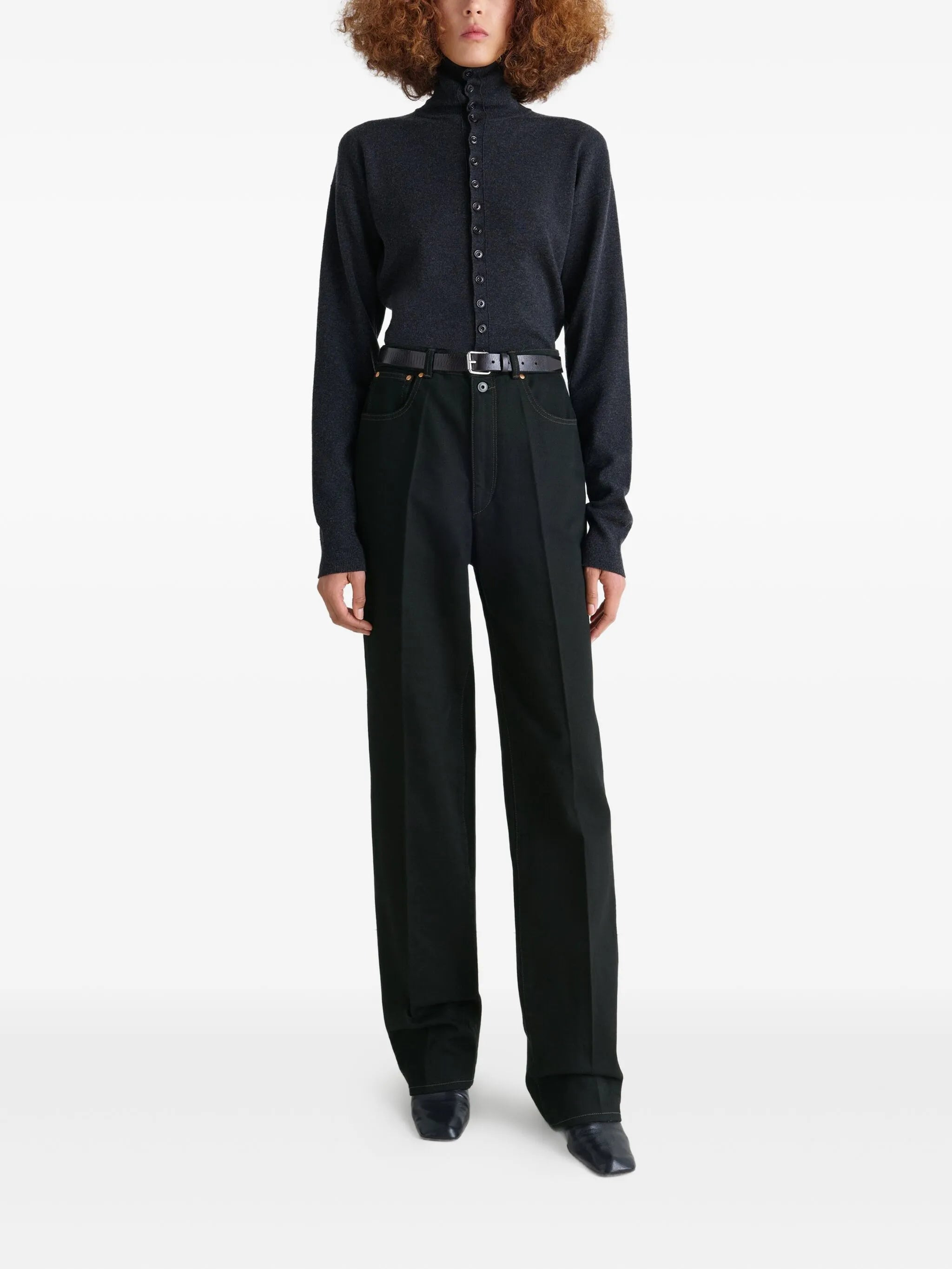 high-waisted trousers - 2