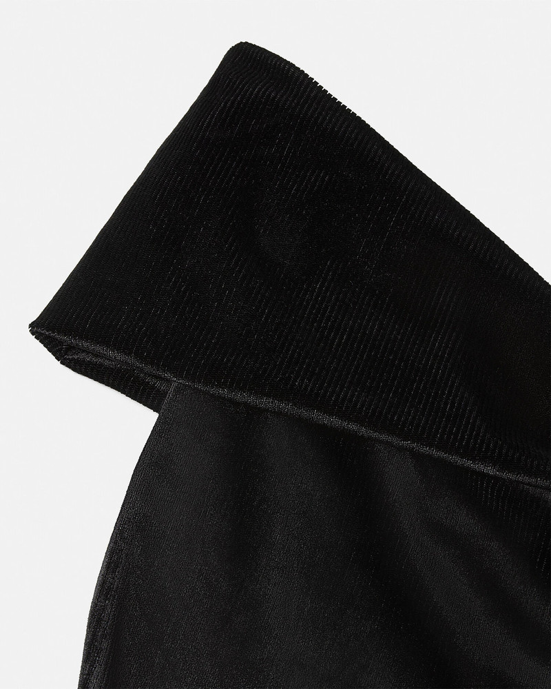 VERSACE JEANS COUTURE Baroque Buckle Ribbed One-Shoulder Top outlook