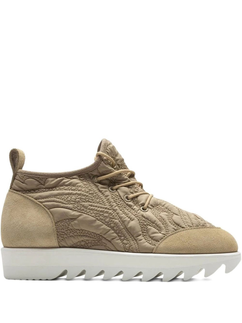 Quilting Lace "Beige" sneakers 1
