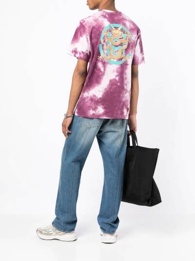 CLOT dragon-patch tie-dye T-shirt outlook