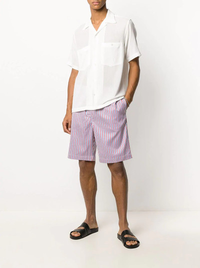 Derek Rose striped print shorts outlook