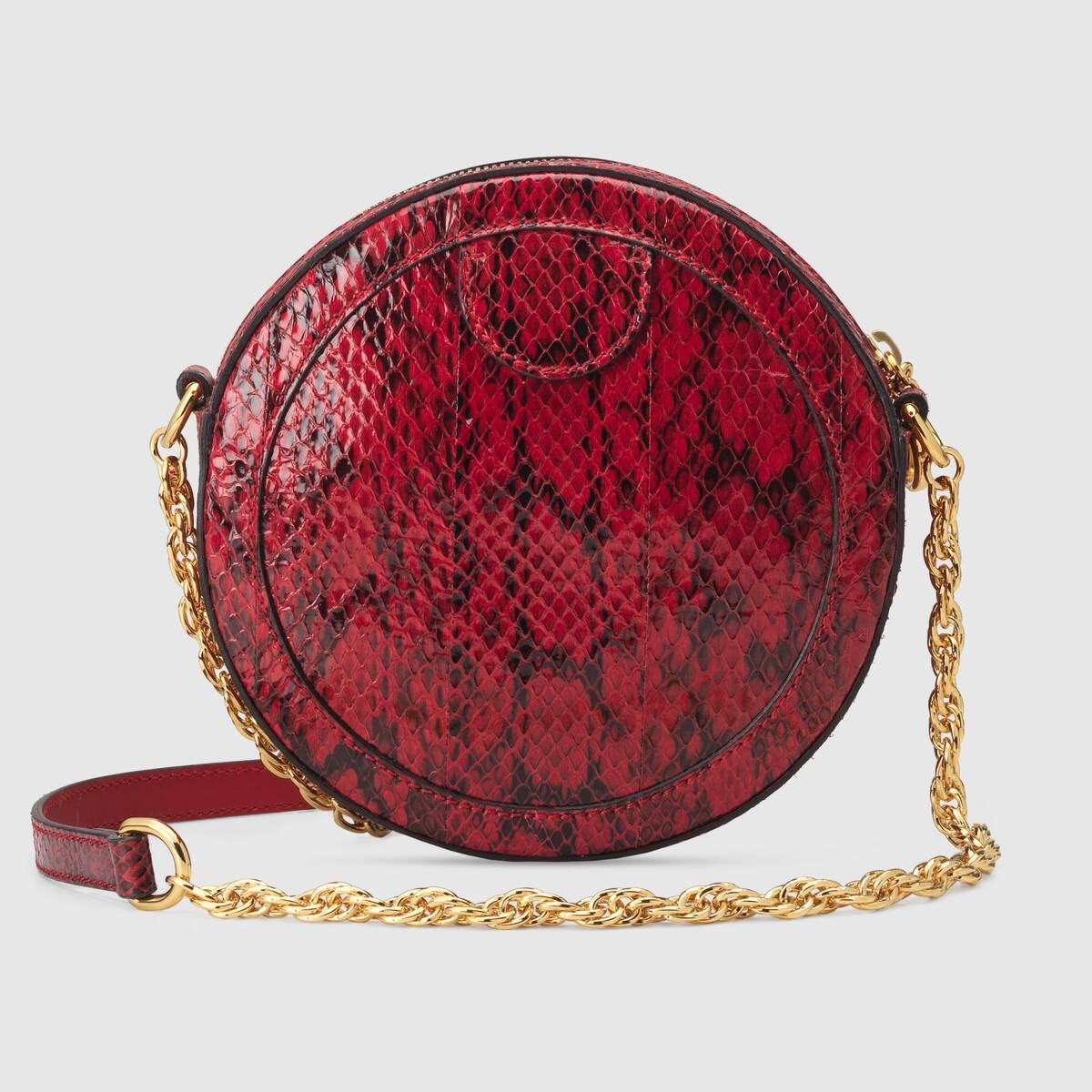 Ophidia snakeskin mini round shoulder bag - 3