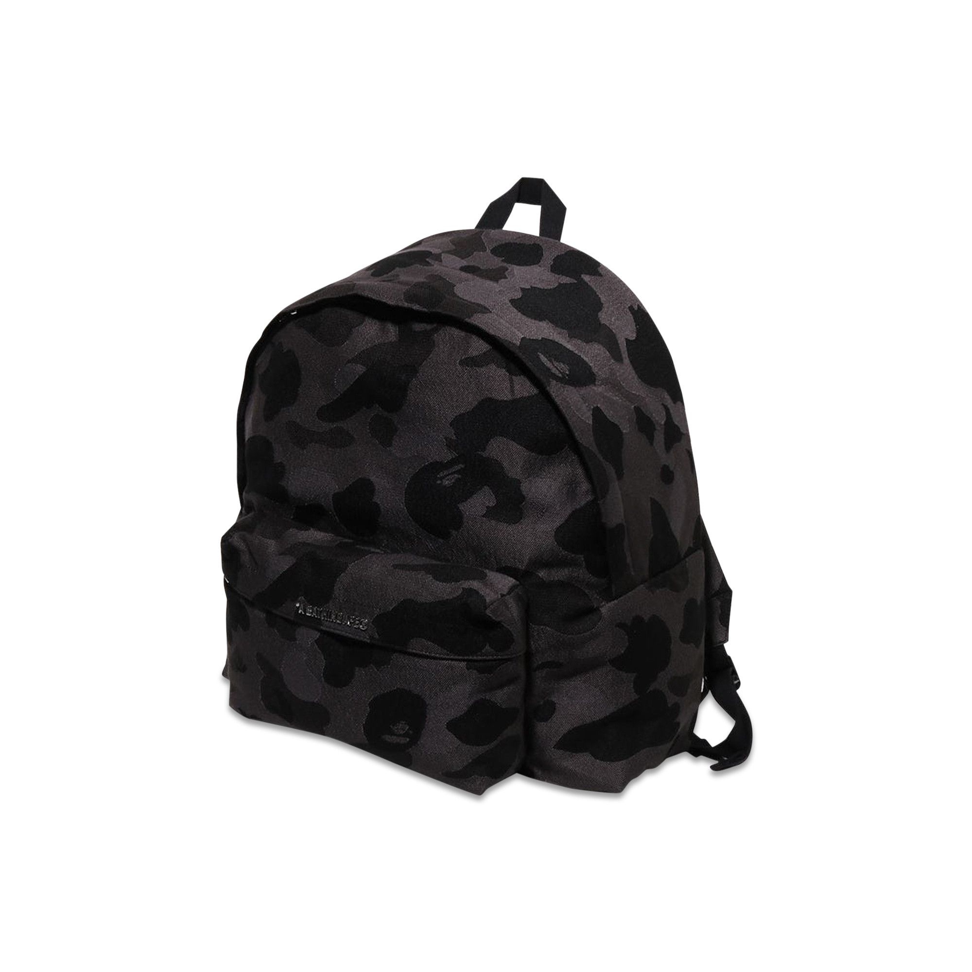 BAPE Solid Camo Jacquard Daypack 'Black' - 1