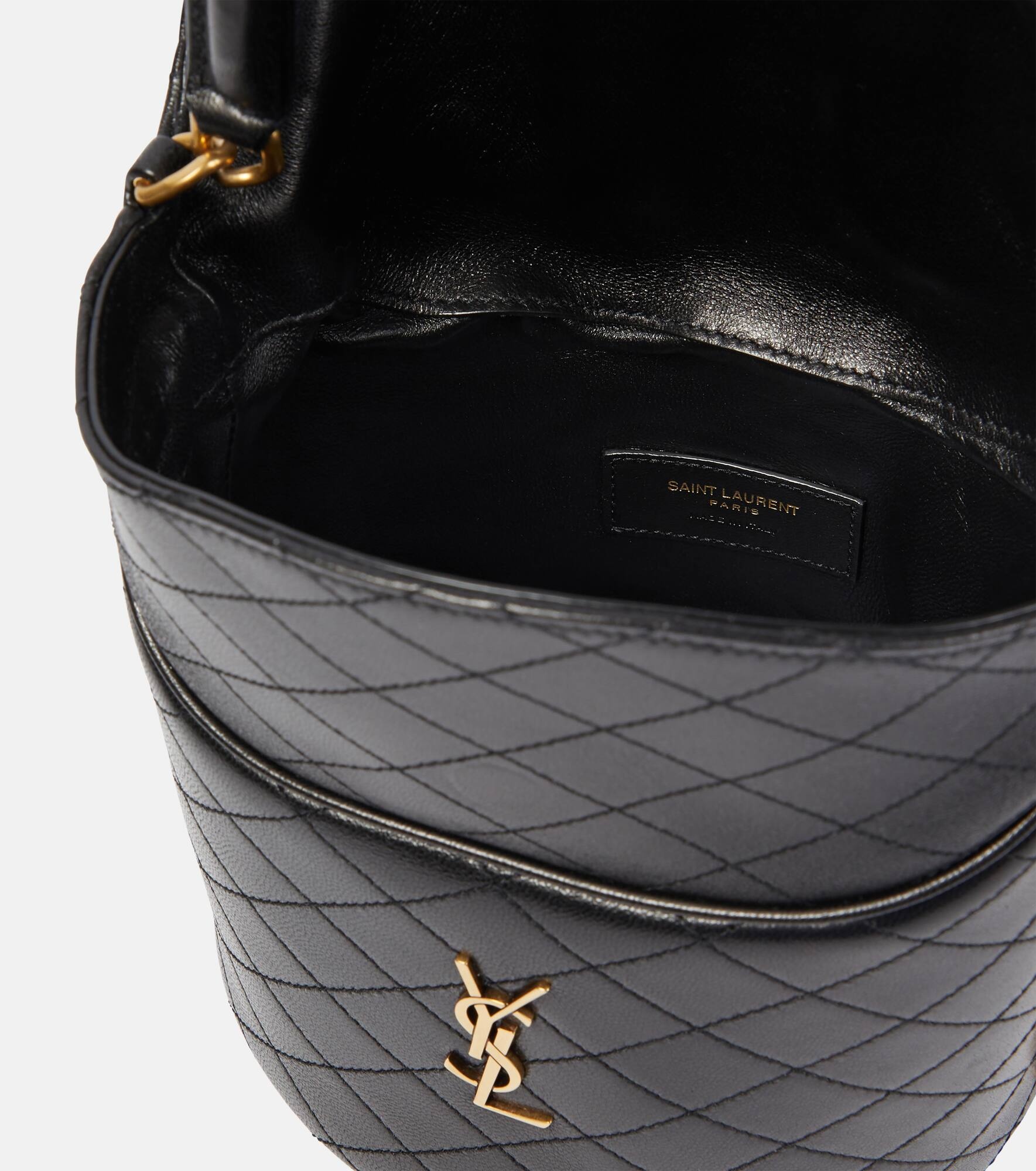 Gaby Mini leather bucket bag - 3