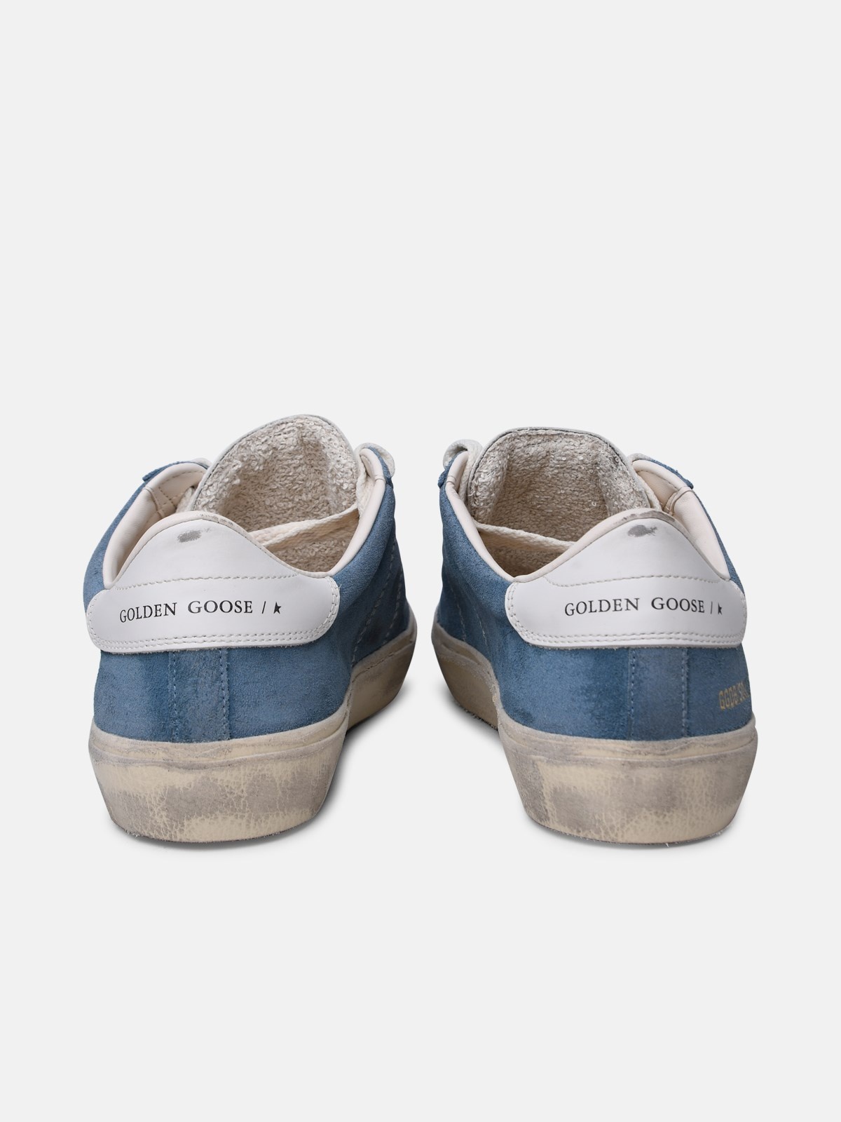 'SOUL STAR' BLUE LEATHER SNEAKERS - 4