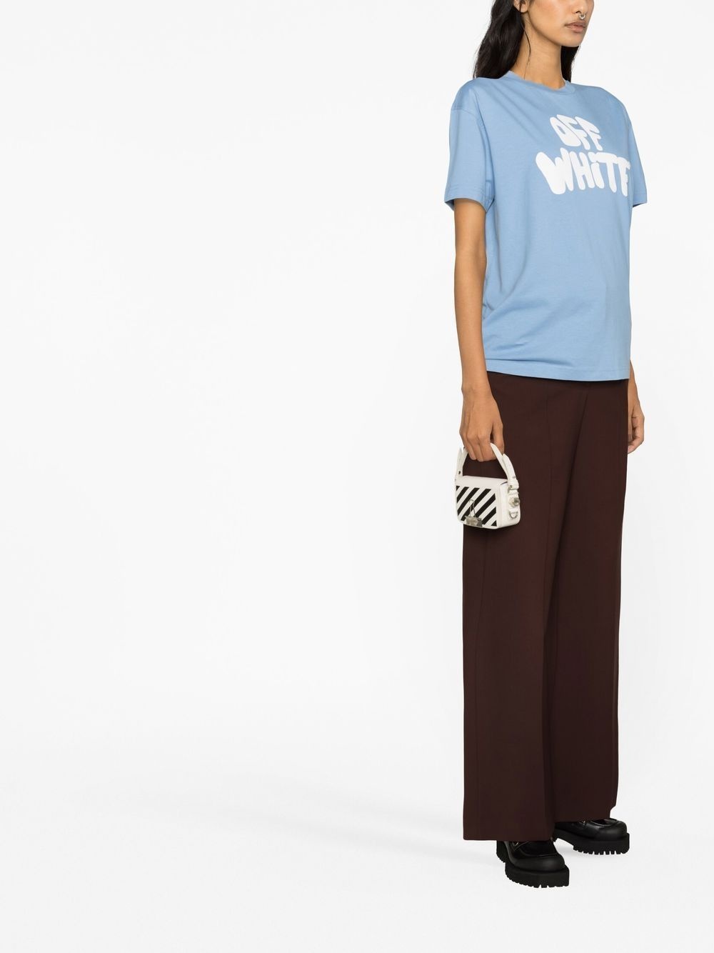 logo print T-shirt - 4