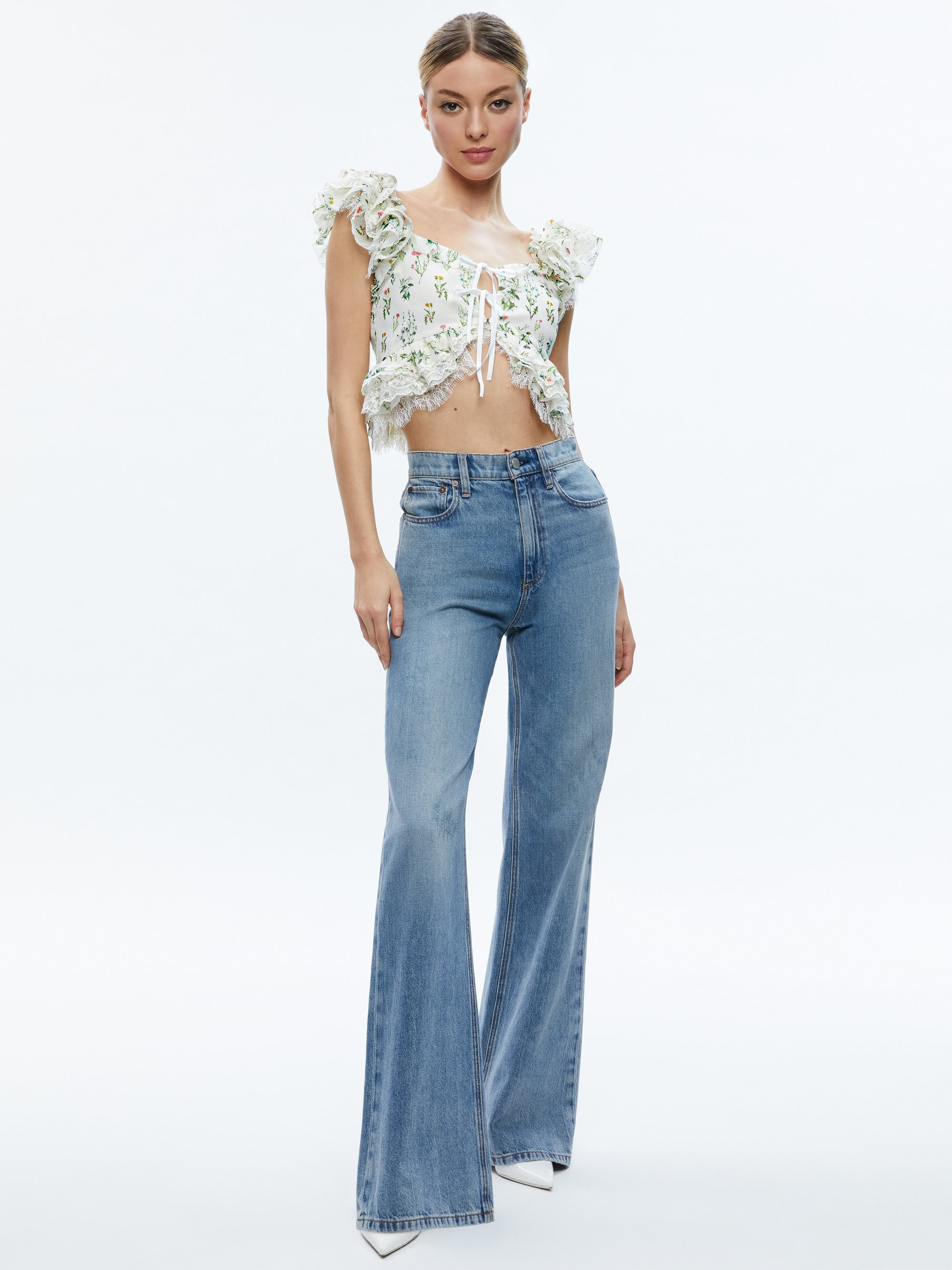 CHARLINE RUFFLE CROPPED TOP - 5
