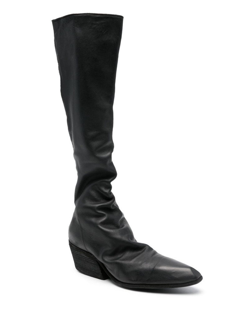 Guidi 55mm leather knee boots outlook