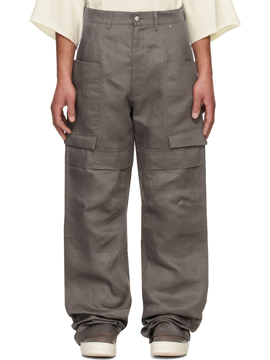Gray Hollywood Stefan Cargo Pants - 1