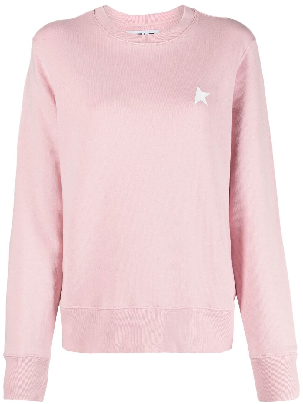 logo-print cotton sweatshirt - 1