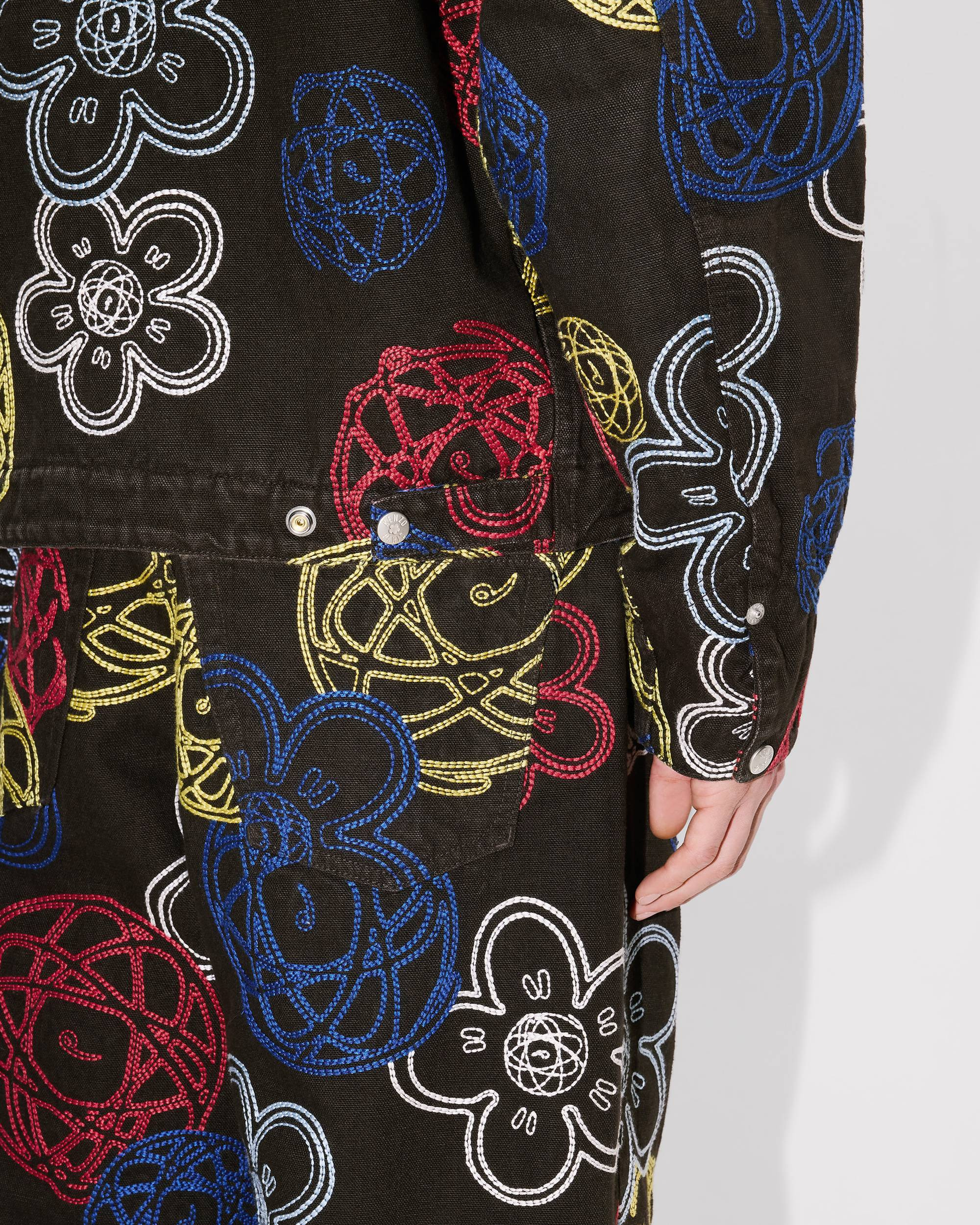 'Kenzo x Futura 2000' embroidered zip-up utility jacket - 8