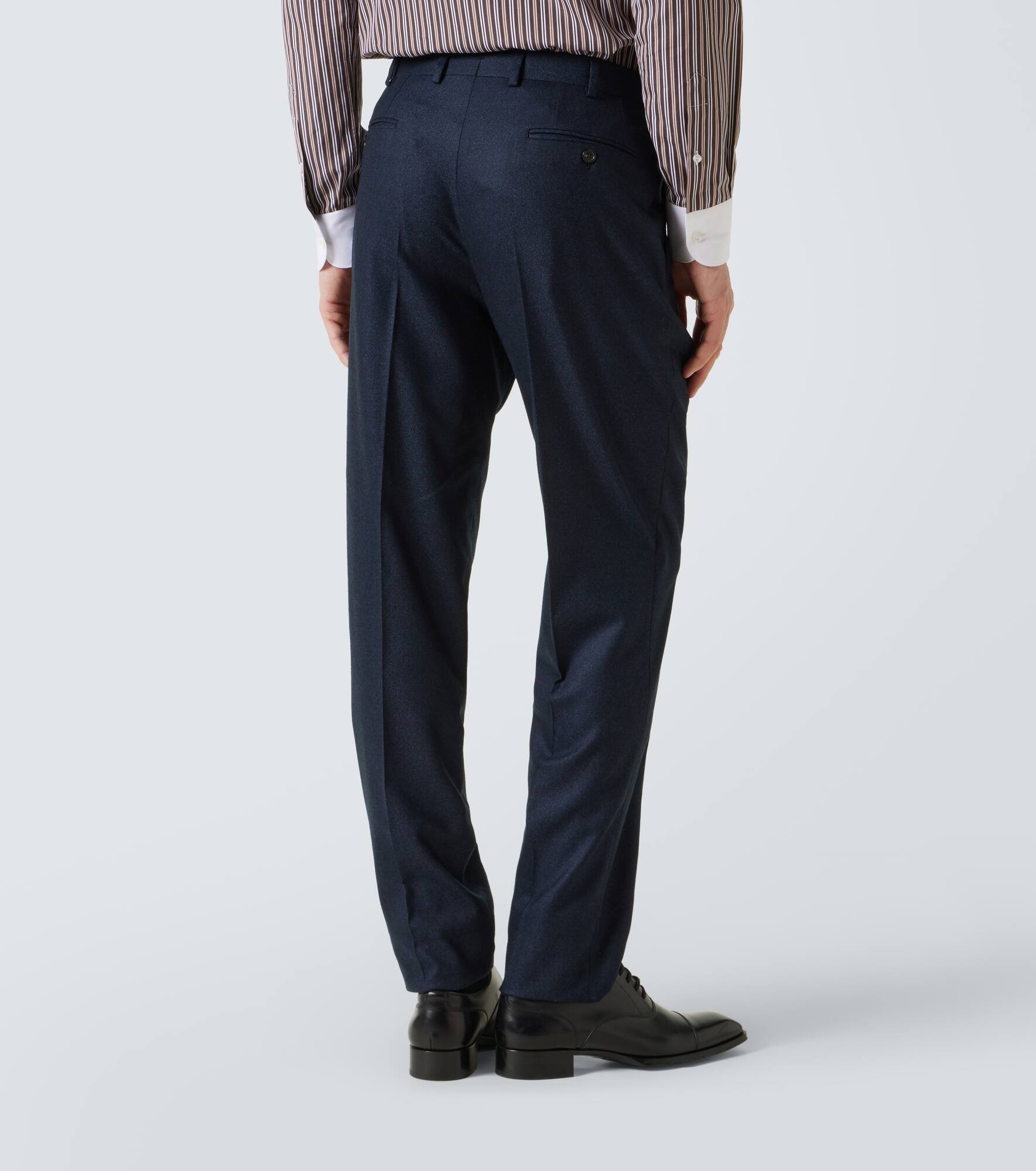 Herringbone wool flannel suit - 6