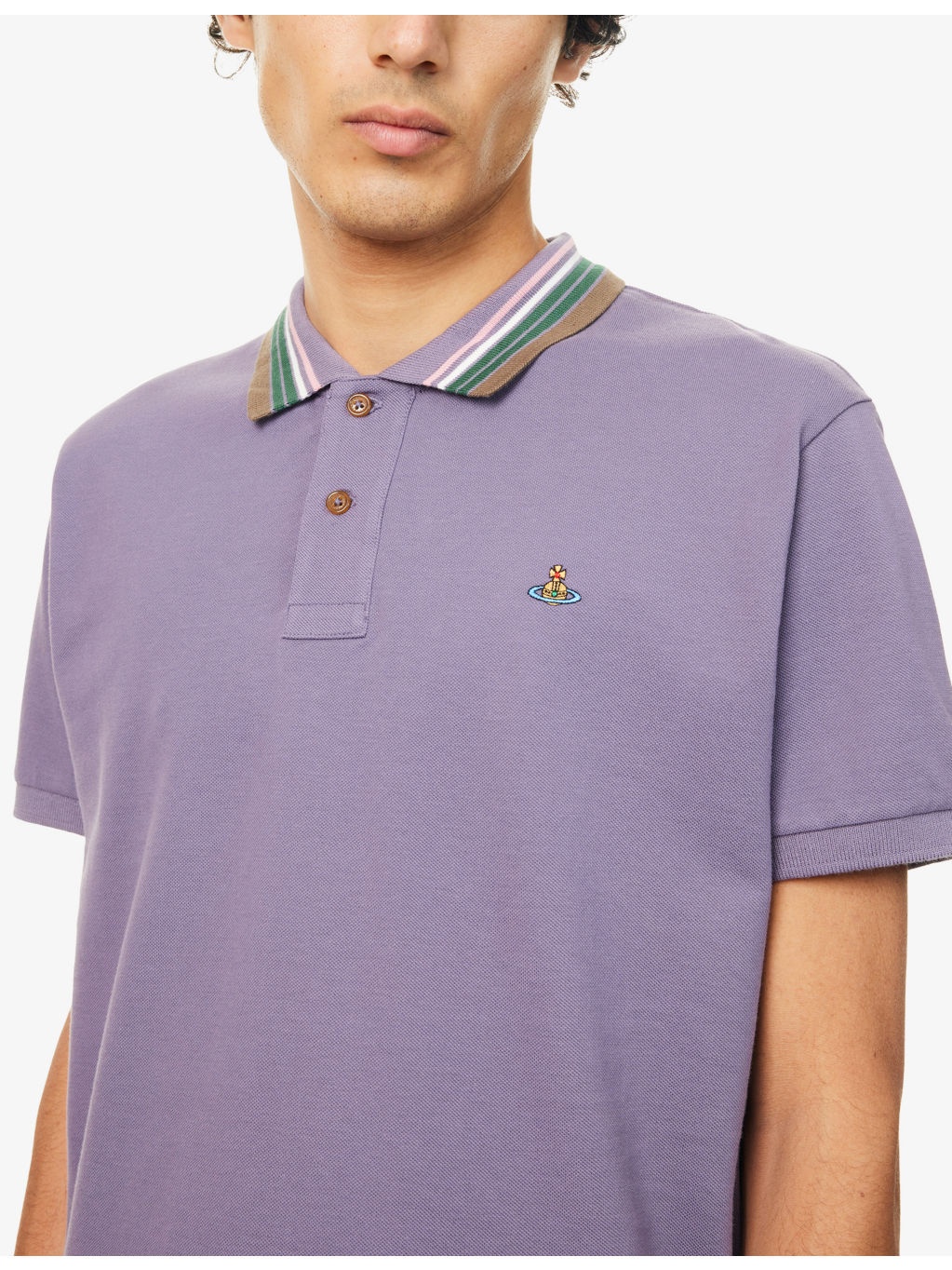 Classic Embroidered-Logo Polo Top - 5