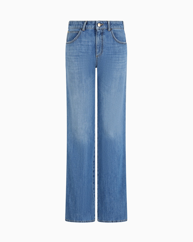 J9D MID-RISE JEANS WITH FLARED HEM IN DENIM 1