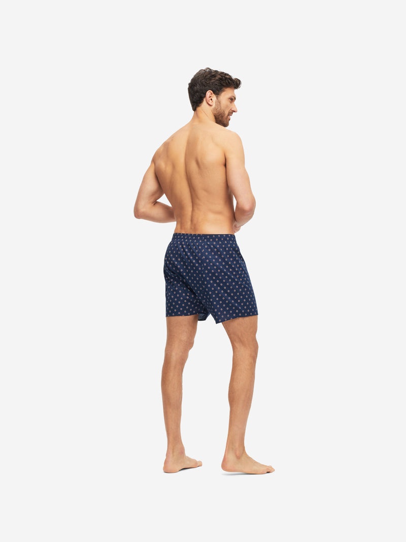 Men's Classic Fit Boxers Nelson 90 Cotton Batiste Navy - 5
