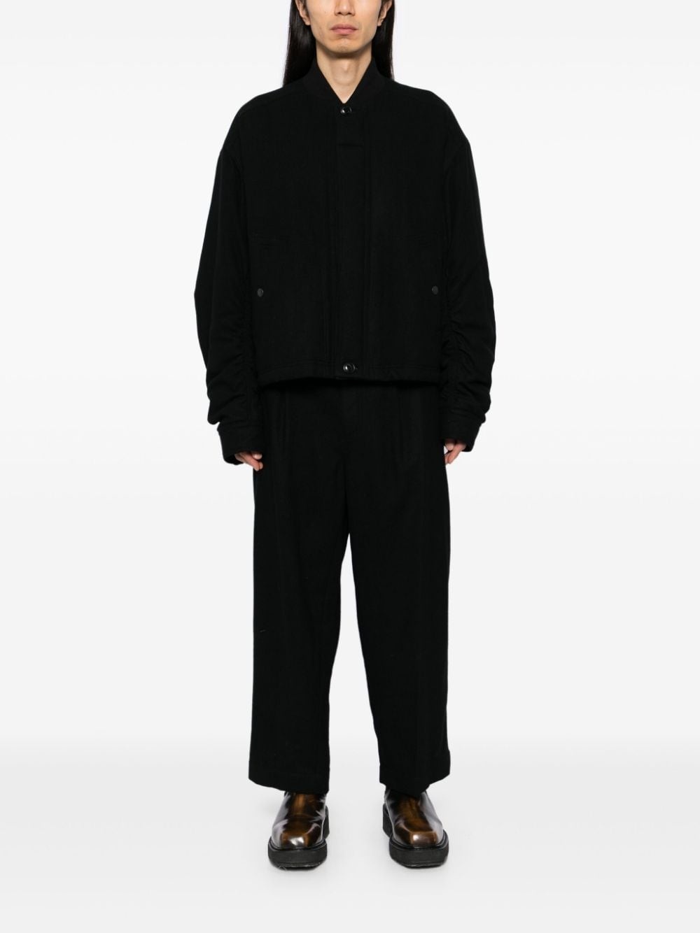 pleated tapered trousers - 2