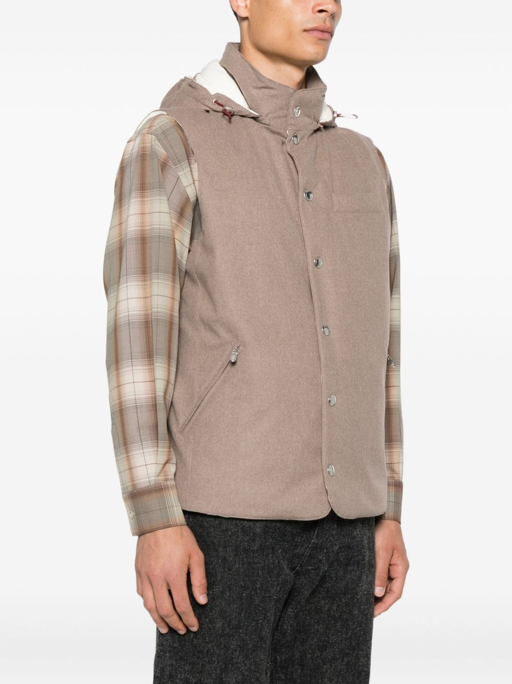 hooded gilet - 3